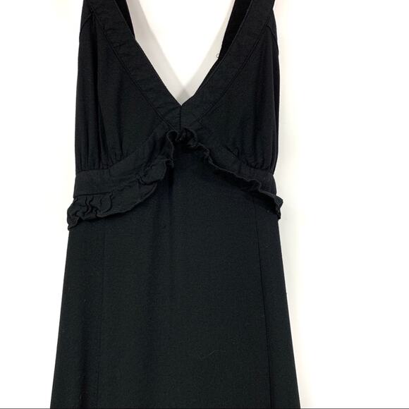 Forever 21 Maxi Sun Dress Black High Slit Medium - Picture 15 of 15